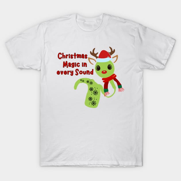 Cochlear Implant Christmas T-Shirt by DDCreates
